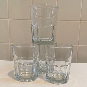 🌺Crisa Clear Glass Tumbler Set Of 4